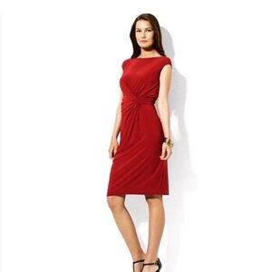 Lauren Ralph Lauren Red Sheath Dress